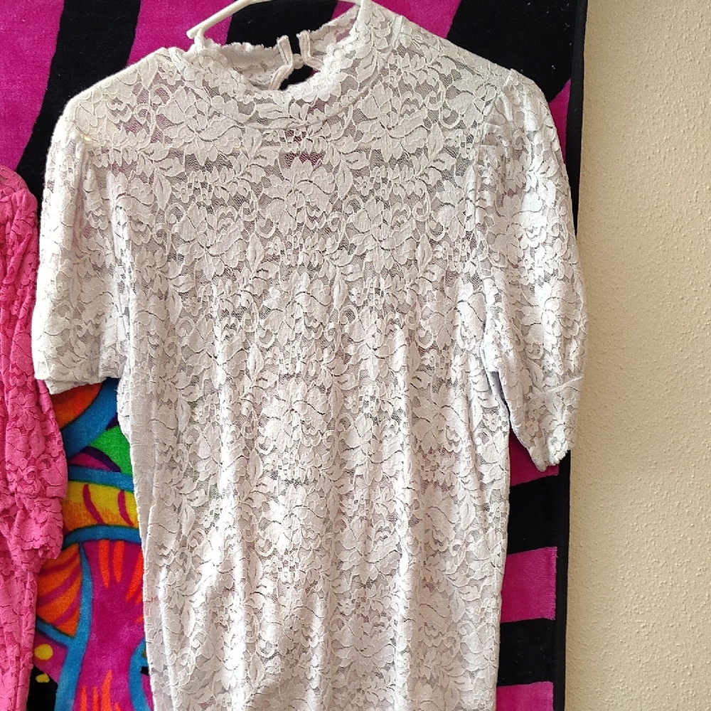 Elegant White Lace Top